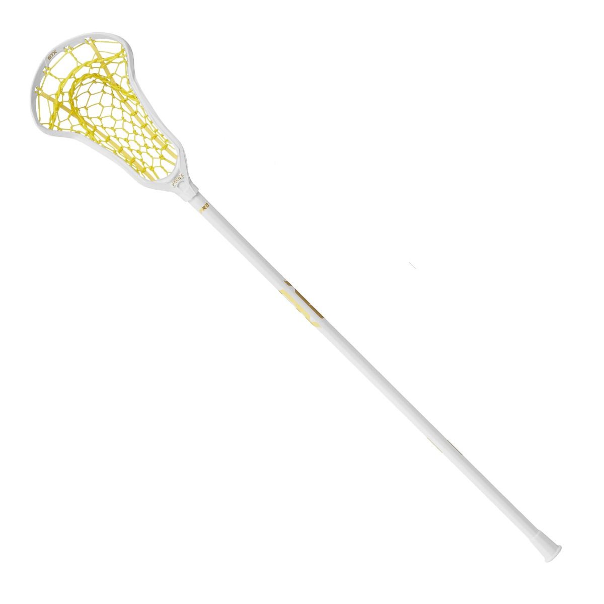 Gait Apex Women's Lacrosse Head White and Yellow / Flex Mesh Pocket