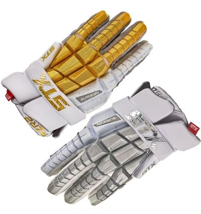 STX RZR2 White lacrosse glove main