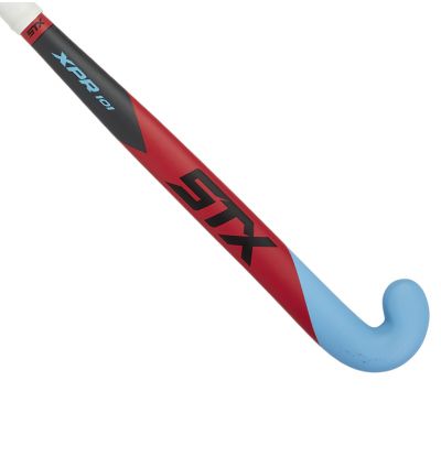 STX XPR 101 Field Hockey Stick, Blue and Red, Outside View