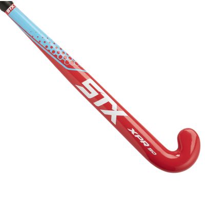 STX XPR 50 Field Hockey Stick, Red and Blue, Outside View