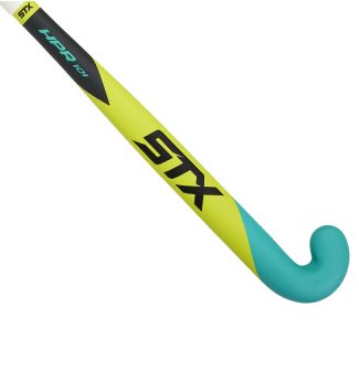 STX HPR 101 Field Hockey Stick, Yellow and Teal, Outside View