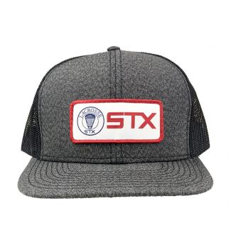 charcoal mesh back stx logo hat