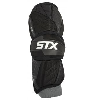 STX Surgeon 500 Lacrosse MLX Arm Elbow Guards Men Adult Size Medium White Gray 
