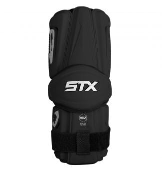 STX Stallion 900 Lacrosse Arm Guards black front