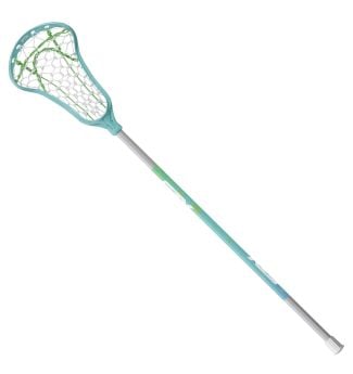 stx exult rise girl's lacrosse stick blue / lizard front