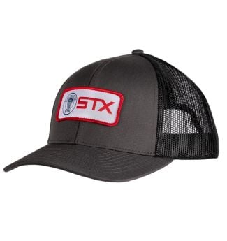 charcoal mesh back stx logo hat