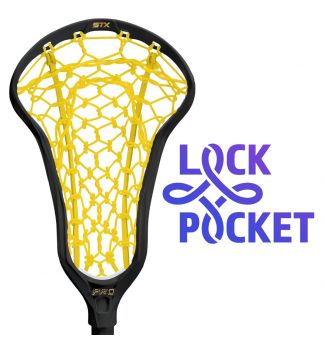 Crux Pro HEad Black with Yellow Lock Pocket Front Logo