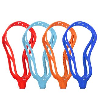 stx stallion 1k unstrung lacrosse head collegiate collection colors - red, carolina blue, orange & royal blue