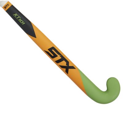 STX XT 101 Field Hockey Stick, Orange and Green, Outside View